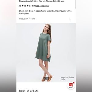 Uniqlo T-shirt Dress with pockets